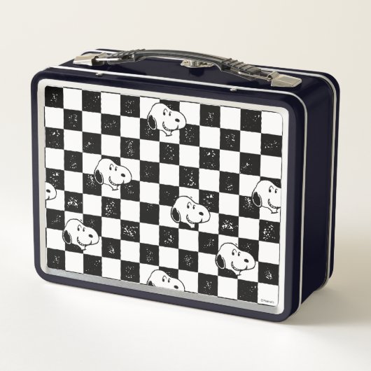 Peanuts | Snoopy geruite vlag (Achterkant)