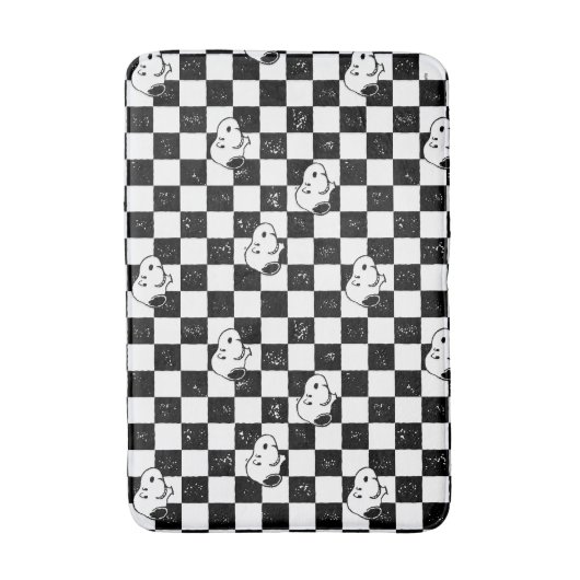 Peanuts | Snoopy geruite vlag Badmat (Voorkant Verticaal)