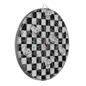 Peanuts | Snoopy geruite vlag Dartbord (Voorkant Links)