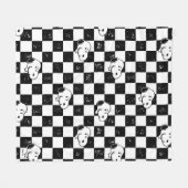 Peanuts | Snoopy geruite vlag Fleece Deken (Voorkant (Horizontaal))