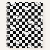 Peanuts | Snoopy geruite vlag Notitieboek (Voorkant)