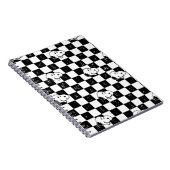 Peanuts | Snoopy geruite vlag Notitieboek (Rechterzijde)