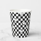 Peanuts | Snoopy geruite vlag Papieren Bekers (Links)