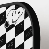 Peanuts | Snoopy geruite vlag Pickleball Paddle (Links Detail)