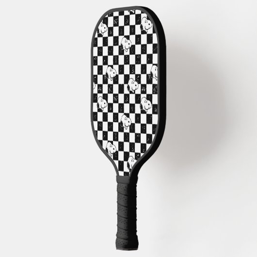 Peanuts | Snoopy geruite vlag Pickleball Paddle (Links)