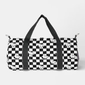 Peanuts | Snoopy geruite vlag Plunjezak (Voorkant)