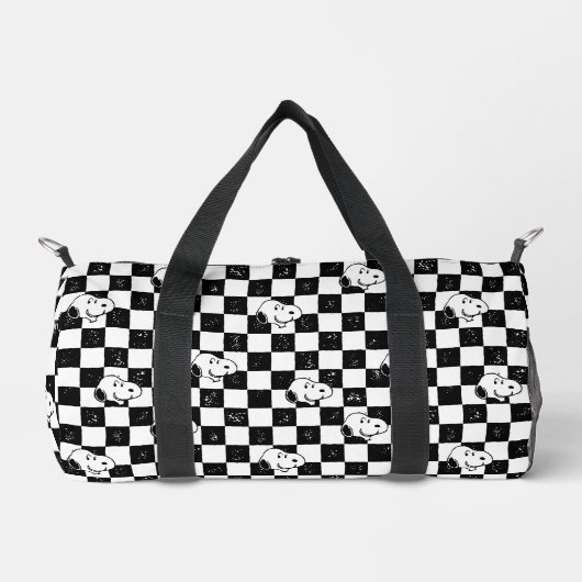 Peanuts | Snoopy geruite vlag Plunjezak (Voorkant)