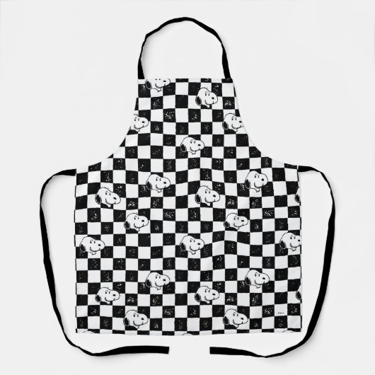 Peanuts | Snoopy geruite vlag Schort (Voorkant)