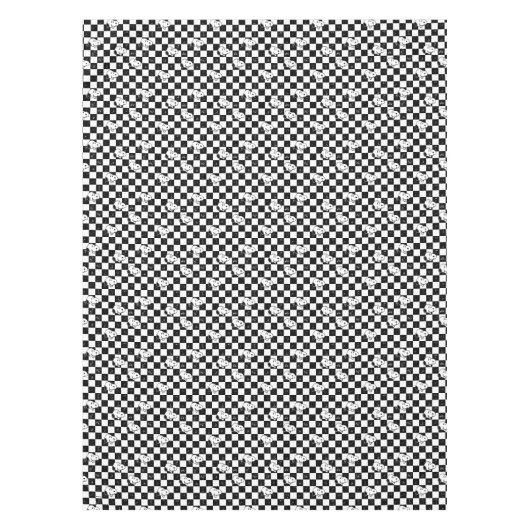 Peanuts | Snoopy geruite vlag Tafelkleed (Voorkant)