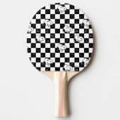 Peanuts | Snoopy geruite vlag Tafeltennisbatje (Voorkant)