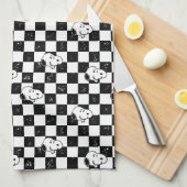 Peanuts | Snoopy geruite vlag Theedoek (Quarter Fold)