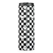 Peanuts | Snoopy geruite vlag Thermosbeker (Achterkant)