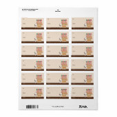 Peanuts | Snoopy Gingerbread House Cadeau Label (Full Sheet)