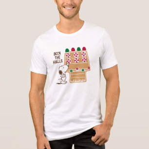 Peanuts   Snoopy Gingerbread House Tri-Blend Shirt