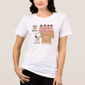 Peanuts | Snoopy Gingerbread House Tri-Blend Shirt (Voorkant)