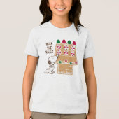 Peanuts | Snoopy Gingerbread House Tri-Blend Shirt (Voorkant)