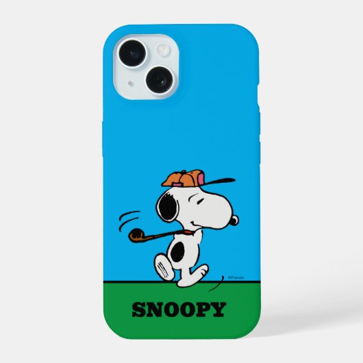 Peanuts | Snoopy Golf Swing iPhone 15 Case (Achterkant)