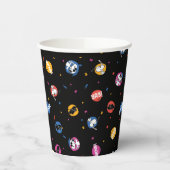 Peanuts Snoopy Graduation Celebration Pattern Papieren Bekers (Links)