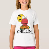 Peanuts | Snoopy Halloween hondenhok T-shirt (Voorkant)