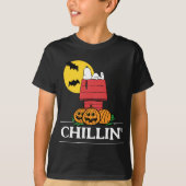 Peanuts | Snoopy Halloween hondenhok T-shirt (Voorkant)