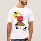 Peanuts | Snoopy Halloween hondenhok T-shirt (Voorkant)