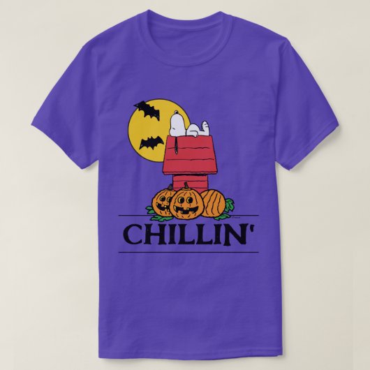 Peanuts | Snoopy Halloween hondenhok T-shirt (Design voorkant)