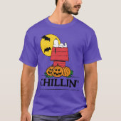 Peanuts | Snoopy Halloween hondenhok T-shirt (Voorkant)