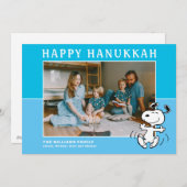 Peanuts | Snoopy Happy Chanoeka Feestdagenkaart (Voorkant / Achterkant)