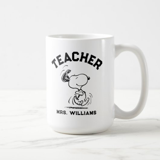 Peanuts | Snoopy Happy Dance Teacher Koffiemok (Rechts)