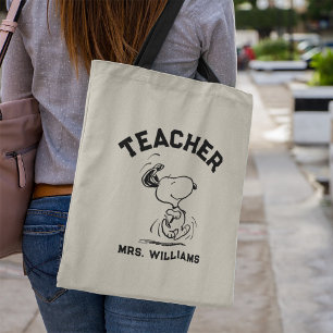 Peanuts Snoopy Happy Dance Teacher Tote Bag