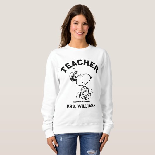 Peanuts | Snoopy Happy Dance Teacher Trui (Voorkant volledig)