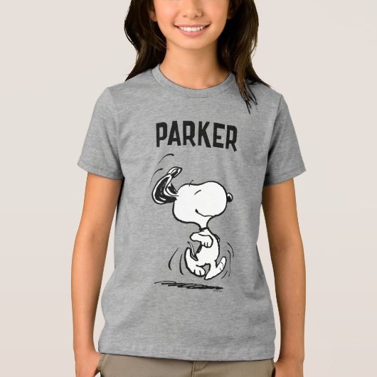 Peanuts | Snoopy Happy Dance Tri-Blend Shirt (Voorkant)