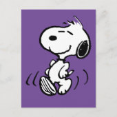 Peanuts | Snoopy Happy Smile Dance Briefkaart (Voorkant)