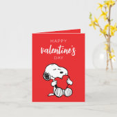 Peanuts | Snoopy Hart Knuffel Kaart (Gele Bloem)