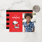 Peanuts | Snoopy Hart Knuffel Notitiekaartje (Voorkant / Achterkant in situ)