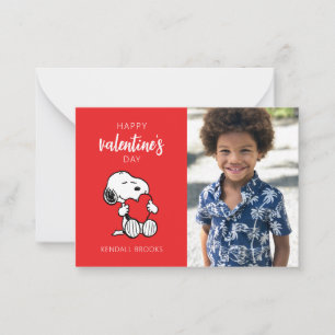 Peanuts   Snoopy Hart Knuffel Notitiekaartje