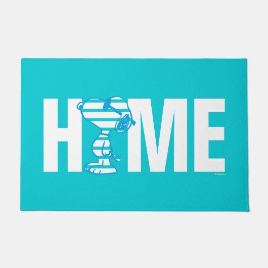 Peanuts | Snoopy Hart Zonnebril Deurmat (Voorkant)