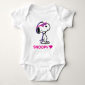 Peanuts | Snoopy Hart Zonnebril Romper (Voorkant)
