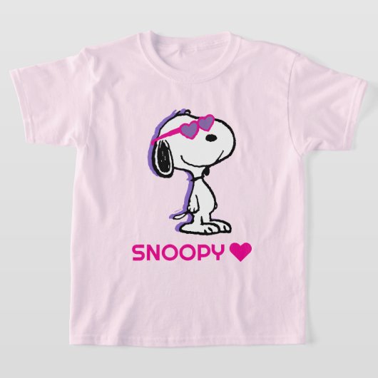 Peanuts | Snoopy Hart Zonnebril T-shirt (Laagn)