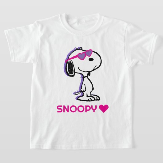 Peanuts | Snoopy Hart Zonnebril T-shirt (Laagn)