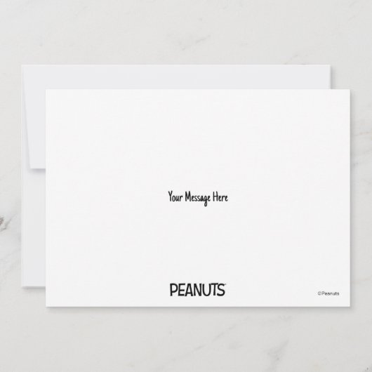 Peanuts | Snoopy-harten Kaart (Achterkant)