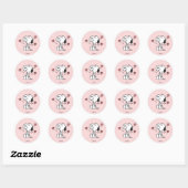 Peanuts | Snoopy Hartjes Ronde Sticker (Vel)