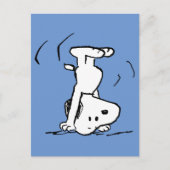 Peanuts | Snoopy Headstand Briefkaart (Voorkant)