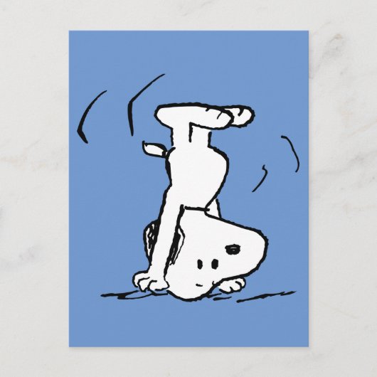 Peanuts | Snoopy Headstand Briefkaart (Voorkant)