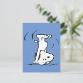 Peanuts | Snoopy Headstand Briefkaart (Staand voorkant)
