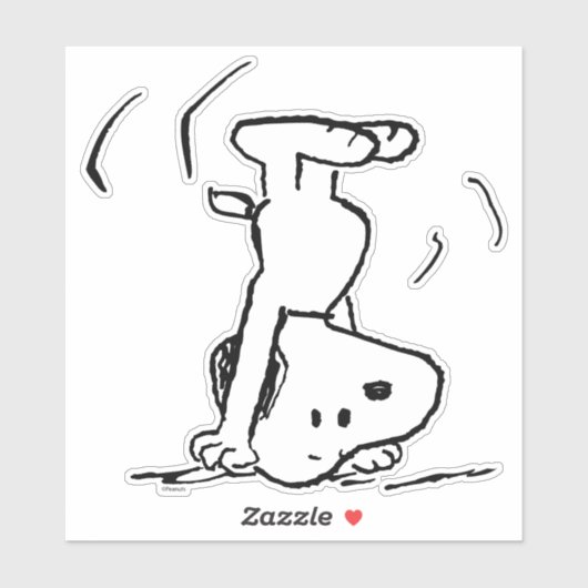 Peanuts | Snoopy Headstand Sticker (Vel)