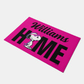 Peanuts | Snoopy Heart | Gepersonaliseerd Deurmat (Schuin)