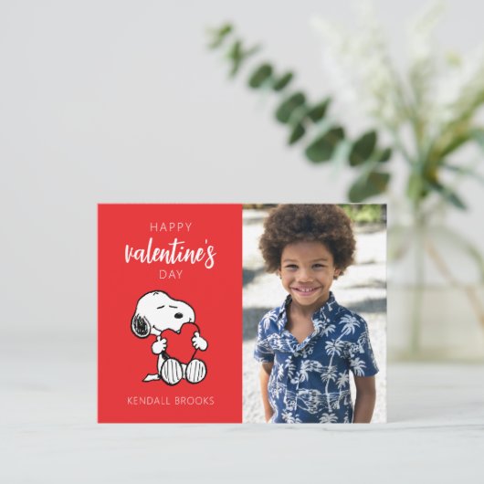 Peanuts | Snoopy Heart Knuffel Briefkaart (Staand voorkant)