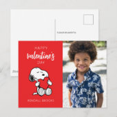 Peanuts | Snoopy Heart Knuffel Briefkaart (Voorkant / Achterkant)