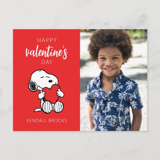 Peanuts | Snoopy Heart Knuffel Briefkaart (Voorkant)